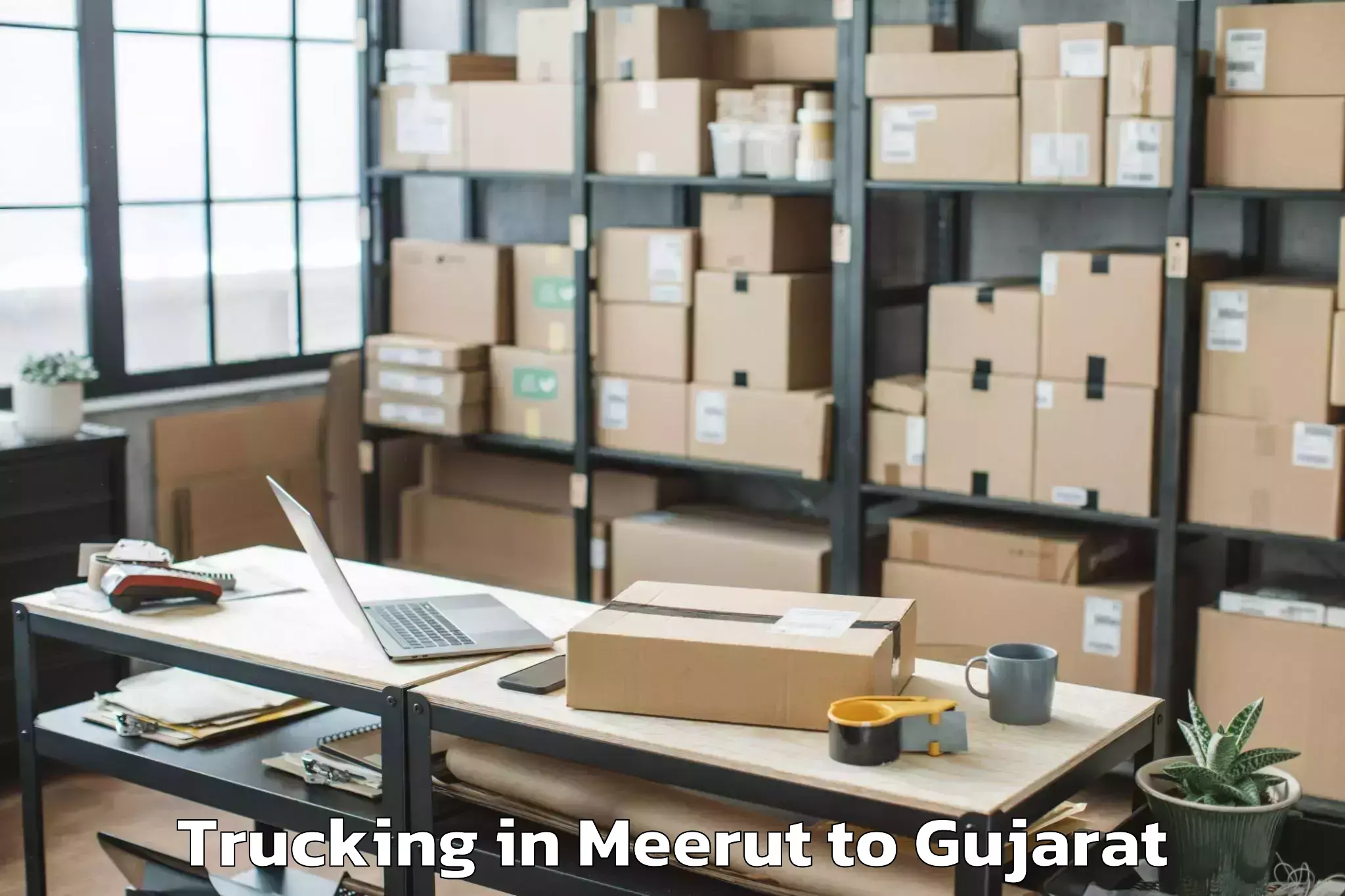 Get Meerut to Nakhatrana Trucking